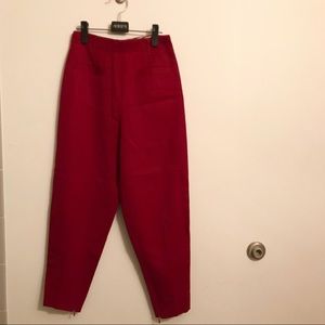 Jean Paul Gaultier red baggy pants sz42